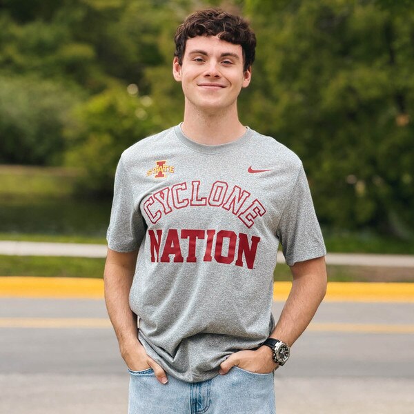 Nike Cyclone Nation Dri-FIT Gray Short Sleeve T-shirt